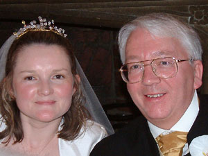 Bride and father