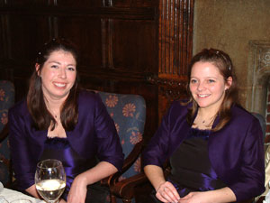 Bride's maids at reception